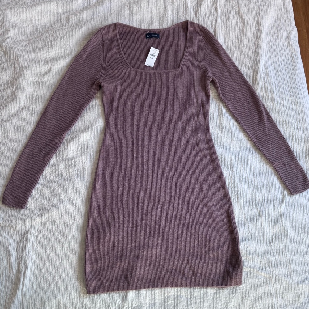 GAP ribbed mini sweater dress - merino blend